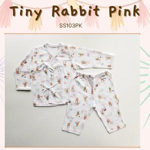 Baby Pajama/Set/Top/Pants/Newborn/Infant/Baby/Spring/Summer/Tiny Rabbit/Pink